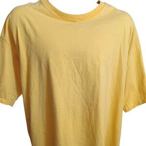 XL Vintage Women's T-shirt 90's Yellow Willow Bay Plus Size 18W-20W USA Preppy